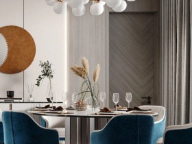 洛阳别墅装修,380㎡现代轻奢质感挑空