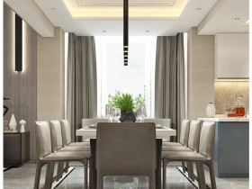 洛阳别墅装修380㎡温馨现代风