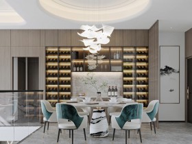 280㎡意式时尚融合新中设计