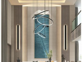 洛阳别墅装修380㎡温馨现代风