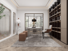 洛阳别墅装修450㎡现代轻奢风