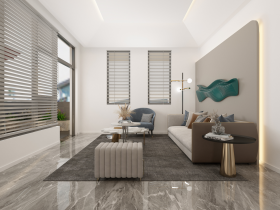 洛阳别墅装修450㎡现代轻奢风