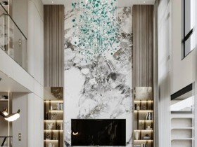 洛阳别墅装修500㎡ 现代轻奢 温馨梦幻案例