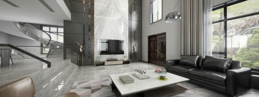 洛阳600平现代风格别墅装修效果图