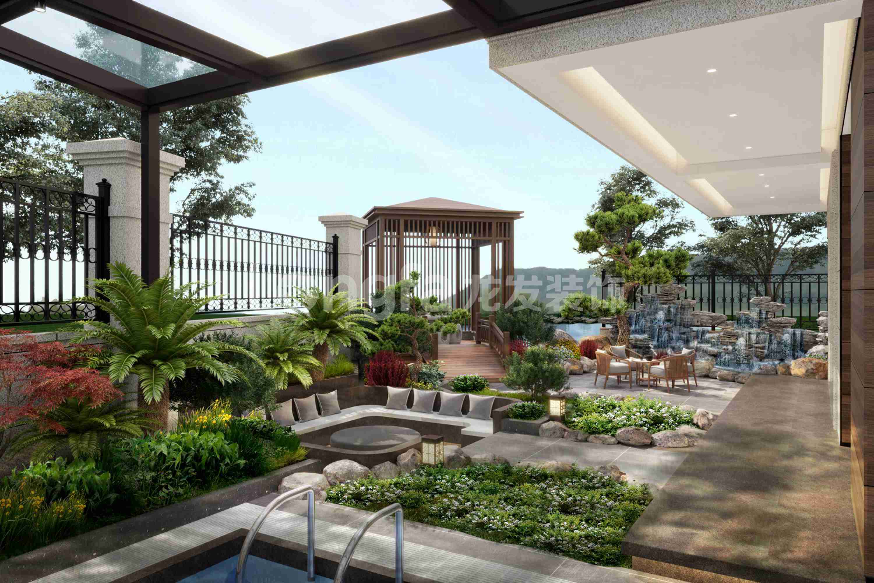 洛阳碧桂园别墅装修新中式设计