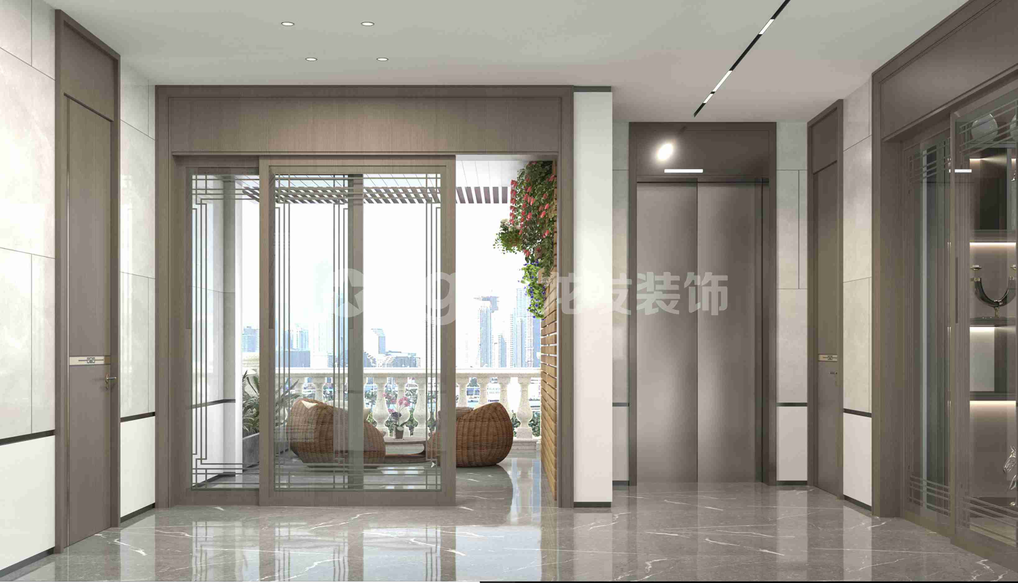 洛阳碧桂园别墅装修新中式设计