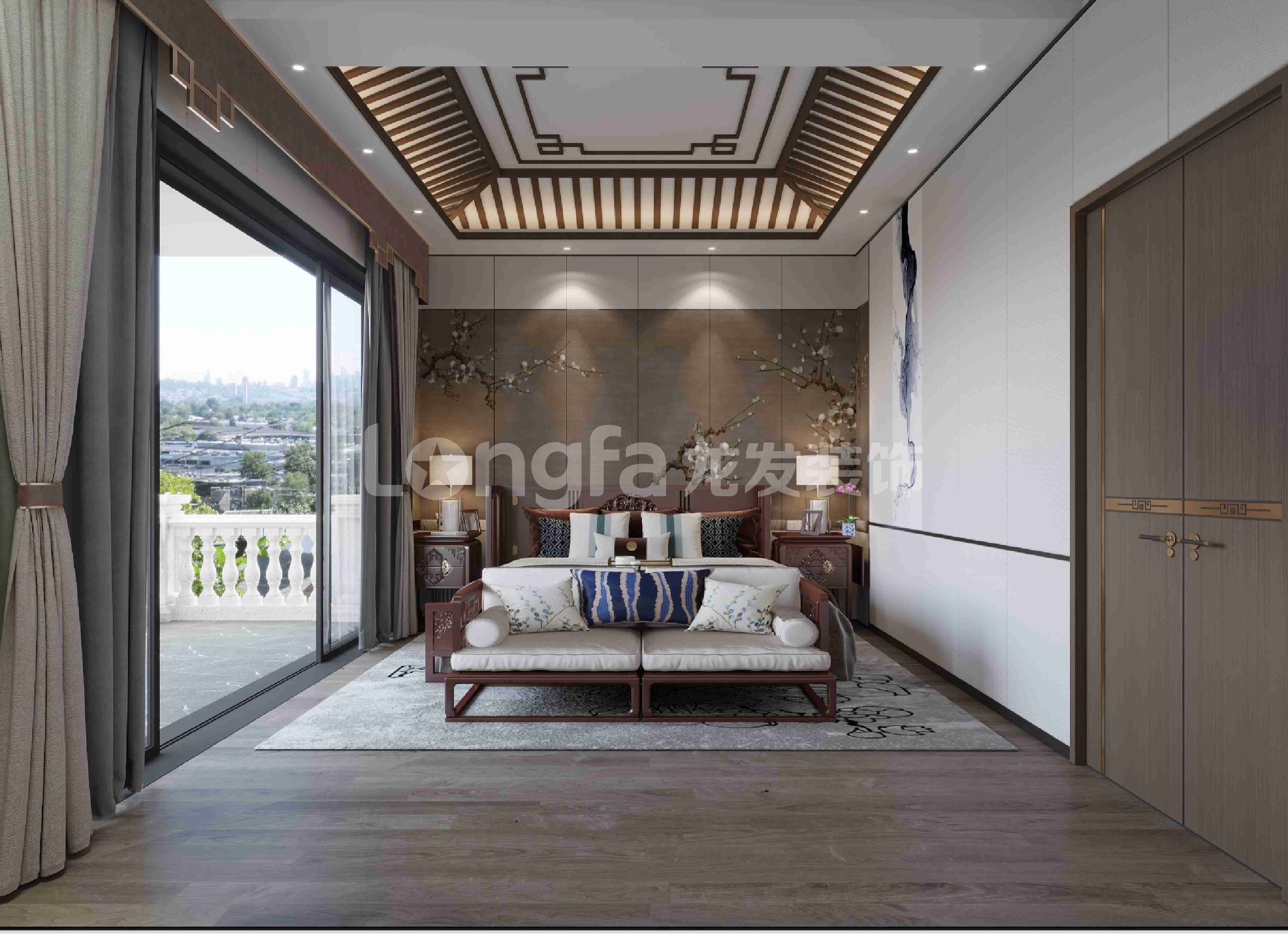 洛阳碧桂园别墅装修新中式设计