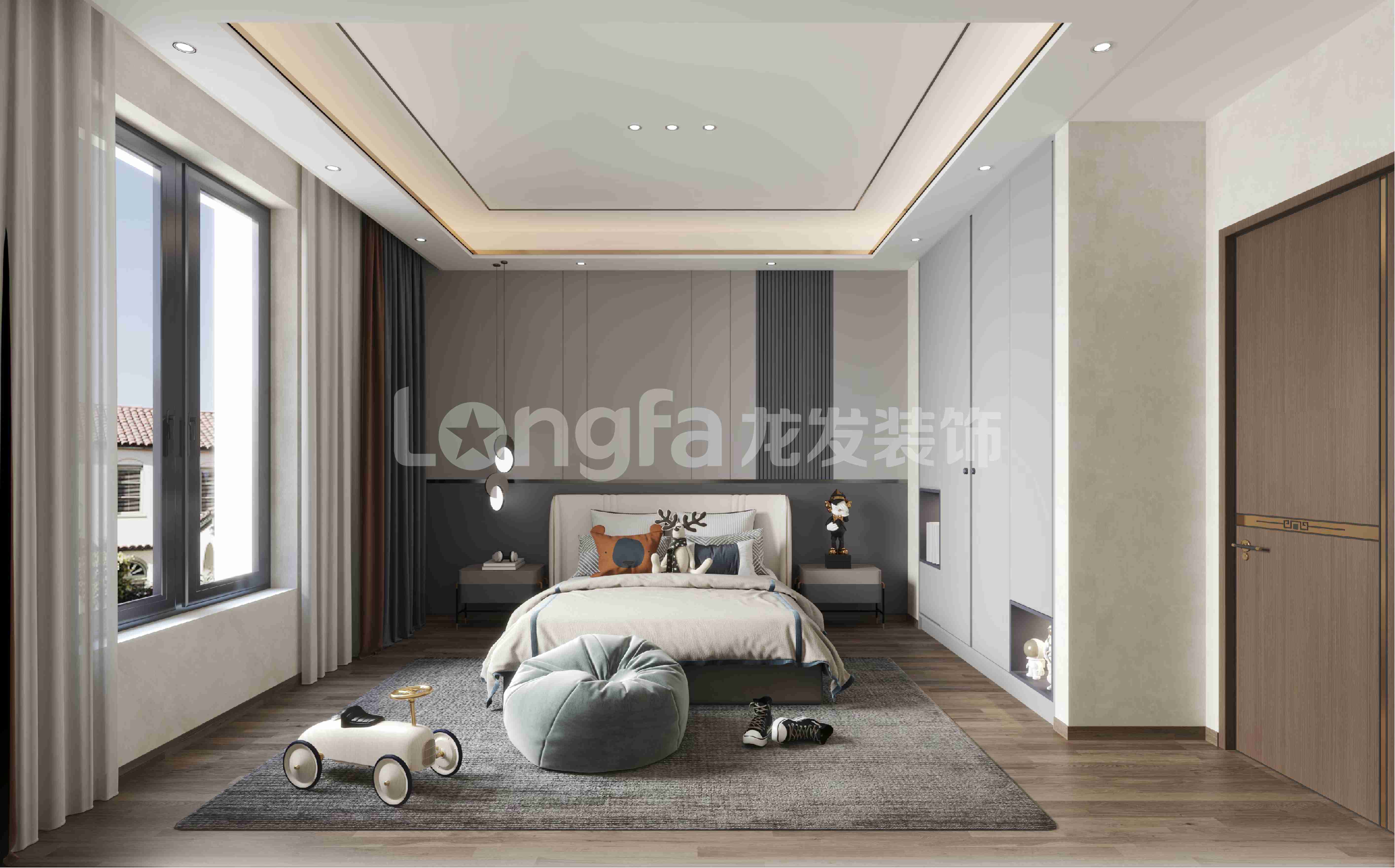 洛阳碧桂园别墅装修新中式设计